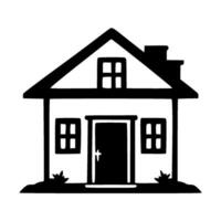 simple house icon logo vector design