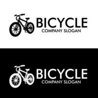 bicicleta silueta empresa logo modelo vector