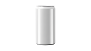 AI generated Aluminium can mockup. Silver bottle mockup cut out. Soda can mockup on transparent background png