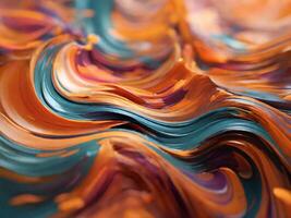 AI generated Dynamic Abstract Swirls in Motion Background photo