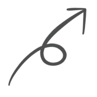 Grey Arrow Line Upward Curved Arrow Sketch Arrow Line Element png