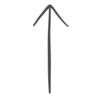 Grey Arrow Line Up Or Top Sketch Arrow Line Element png
