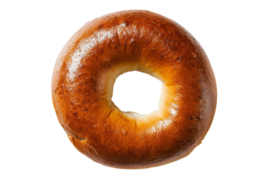 ai generiert Neu York Stadt Bagel isoliert auf transparent Hintergrund, png