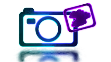 looping neon splendore effetto telecamera icona png