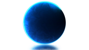 Looping neon glow effect energy ball png