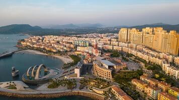 Aerial view of Sunset Town on Phu Quoc island, Vietnam photo