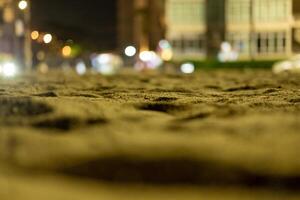 Close-up sand background, bokeh background photo