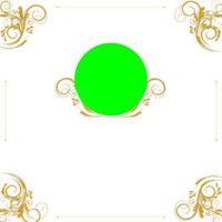 Luxury frame animation with image and text placeholder or copy space. Suitable for online wedding invitations on social media. Green screen chroma key background, 60fps. Sq112 video