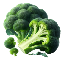 ai generado brócoli png verde coliflor png verde brócoli png brócoli transparente antecedentes brócoli sin antecedentes