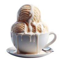 ai généré vanille la glace crème png vanille la glace crème dans bol png vanille la glace crème dans tasse png foncé la glace crème png Yaourt la glace crème png vanille la glace crème transparent Contexte