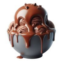 ai generado chocolate hielo crema png chocolate hielo crema en cuenco png chocolate hielo crema en taza png oscuro hielo crema png chocolate hielo crema transparente antecedentes