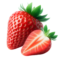 ai generiert Erdbeere png frisch Erdbeere png reif Erdbeere png Erdbeere isoliert Erdbeere png Erdbeeren png Erdbeere transparent Hintergrund