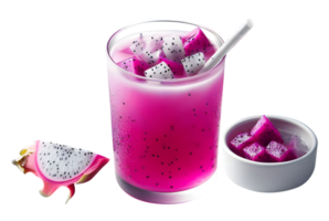 ai generiert Drachen Obst Saft png Pitaya Obst Saft png Pitahaya Obst Saft png Drachenfrucht Saft png Drachen Obst Saft transparent Hintergrund