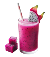 ai gerado Dragão fruta suco png pitaya fruta suco png pitaiaiás fruta suco png fruta do dragão suco png Dragão fruta suco transparente fundo