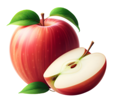 ai genererad äpple png röd äpple png färsk äpple png mogen äpple png röd utsökt äpple png skiva av äpple png äpple transparent bakgrund äpple utan bakgrund