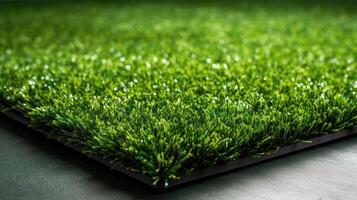 AI generated Artificial grass provides a lush and maintenance-free alternative, Ai Generated. photo