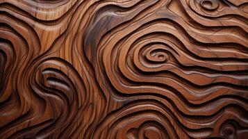 AI generated Delve into the organic warmth of a wooden cut texture. Ai Generated photo