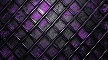 AI generated The fusion of black and purple metal textures forms an edgy and captivating background, Ai Generated. photo