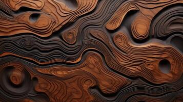 AI generated Delve into the organic warmth of a wooden cut texture. Ai Generated photo