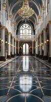 AI generated Transform your space with exquisite porcelain floor works, adding an elegant touch, Ai Generated. photo