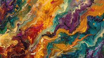 AI generated Mesmerizing swirls of colors form captivating abstract art, Ai Generated. photo