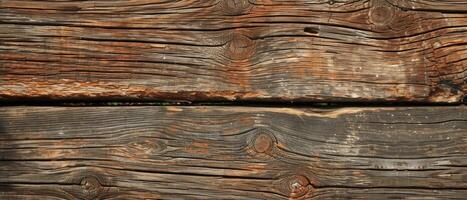 AI generated Weathered rustic wood texture, timeless charm. Nature's rugged elegance revealed, Ai Generated. photo