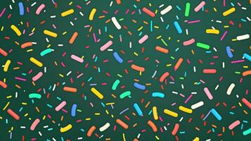 AI generated Elevate your design with a trendy pattern of colorful sprinkles. Ai Generated photo