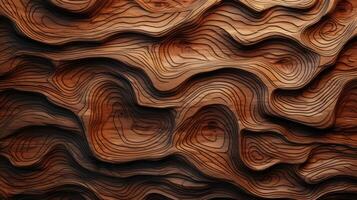 ai generado ahondar dentro el orgánico calor de un de madera cortar textura. ai generado foto