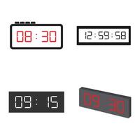 digital clock icon vector