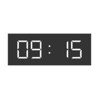 digital clock icon vector