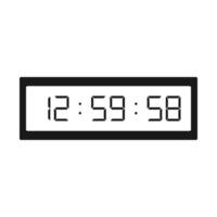 digital clock icon vector