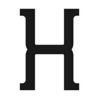 letter H logo vector