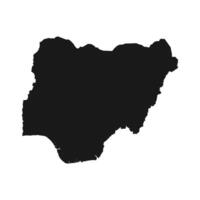 Nigeria mapa icono vector