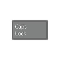 caps lock icon vector