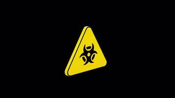 Animated Hazard Signs with Alpha Channel - Visual Safety Solutions for Every Industry video