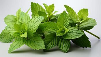 ai generado Fresco verde hierbas adornar sano vegetariano comida en culinario Cocinando generado por ai foto