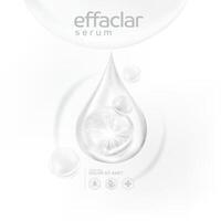 efaclar suero piel cuidado cosmético vector