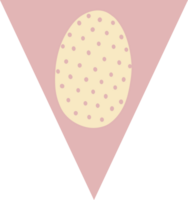 drapeau avec Oeuf pour Pâques vacances décoration. png