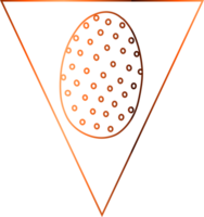 Flag with a gradient egg for Easter holiday decoration. png