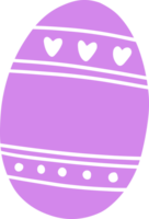 Egg with Easter holiday pattern. png