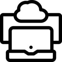 this icon or logo cloud algorithm icon or other where the result of technological sophistication in storing information and others or design application software vector