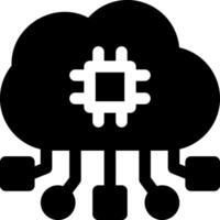 this icon or logo cloud algorithm icon or other where the result of technological sophistication in storing information and others or design application software vector