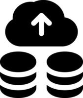 esta icono o logo nube algoritmo icono o otro dónde el resultado de tecnológico sofisticación en almacenamiento información y otros o diseño solicitud software vector