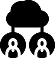 this icon or logo cloud algorithm icon or other where the result of technological sophistication in storing information and others or design application software vector