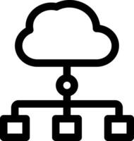 this icon or logo cloud algorithm icon or other where the result of technological sophistication in storing information and others or design application software vector