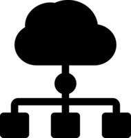 this icon or logo cloud algorithm icon or other where the result of technological sophistication in storing information and others or design application software vector