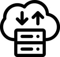 this icon or logo cloud algorithm icon or other where the result of technological sophistication in storing information and others or design application software vector