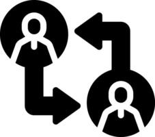 this icon or logo community manager icon or other where miscellaneous things that exist at managers' meetings to discuss something and others or design application software vector