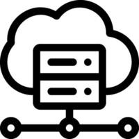 this icon or logo cloud algorithm icon or other where the result of technological sophistication in storing information and others or design application software vector