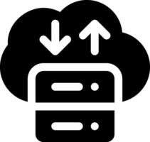 this icon or logo cloud algorithm icon or other where the result of technological sophistication in storing information and others or design application software vector